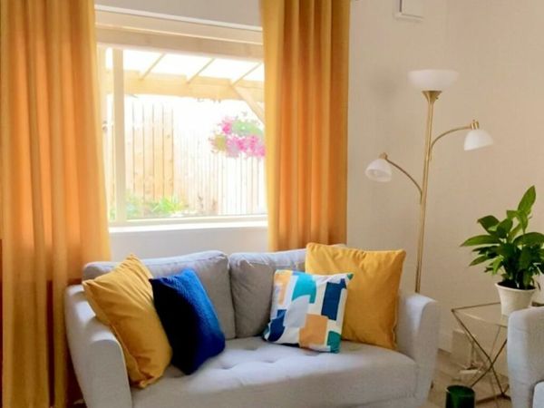 Yellow blackout curtains 60x90 and 90x90