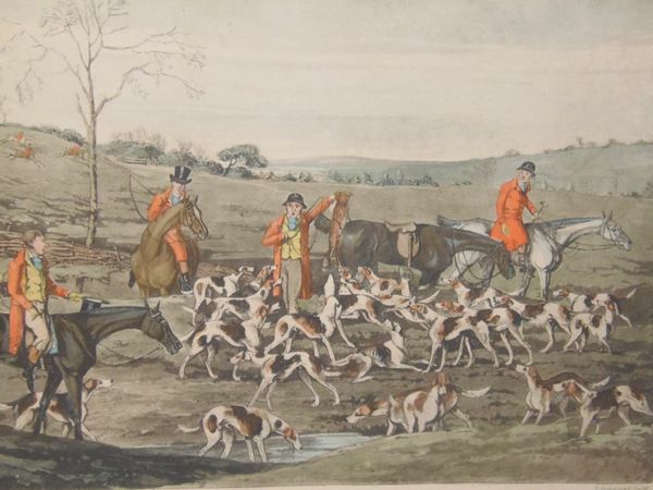 Henry Alken 4 Large Hunting Scenes 19th Century