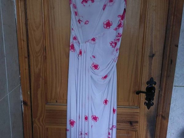 Floral bandeau maxi dress