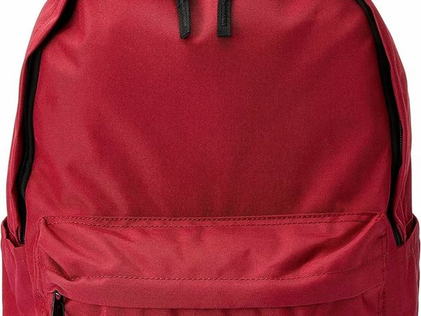 30L Backpack Daypack with Padded Shoulder Straps and Laptop Sleeve (fits 15-inch laptop), Red