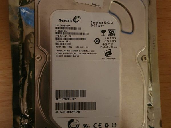 Seagate Hard disk, 500GB