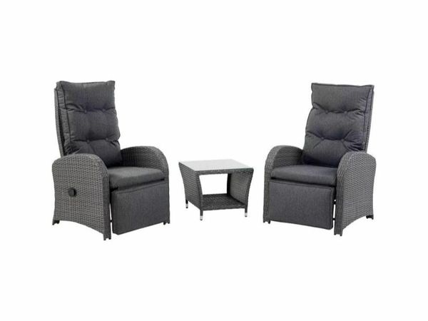Songo Recliner Bistro Set | Incl. Table & Cushions