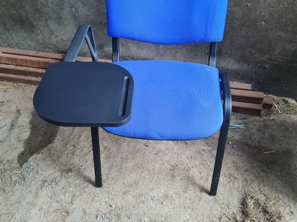 Blue lecture table chairs 25 euro each