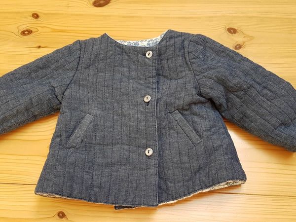 Baby jacket reversible Age 6mths