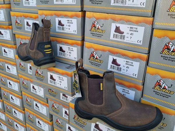 Buffalo safety slip-on work boots all sizes