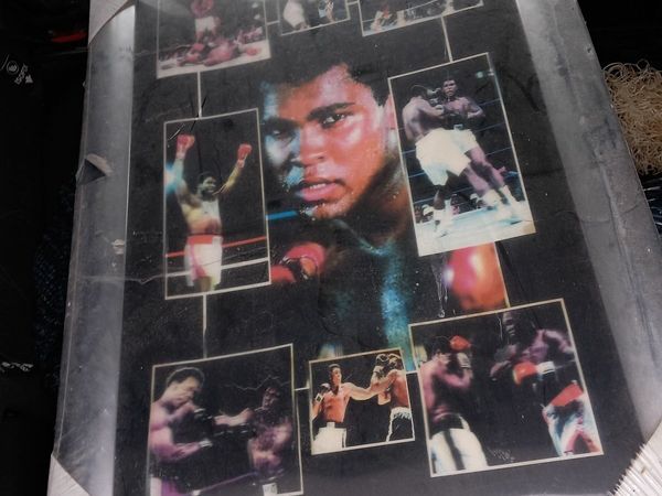 Muhammad  Ali  poster in frame