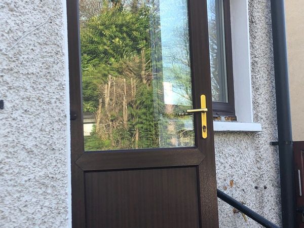 PVC double glazed back door and windows