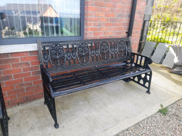 Cast iron benches