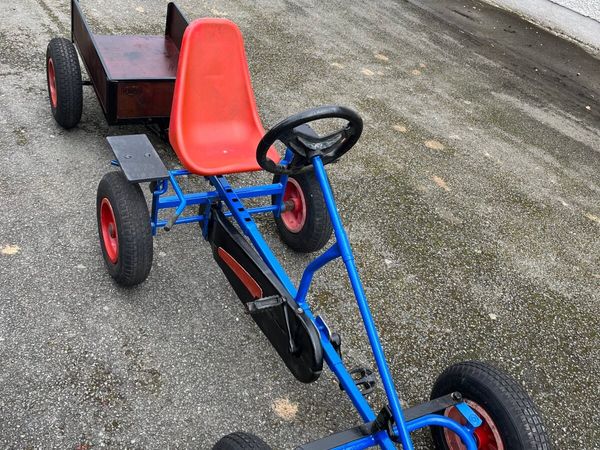 Berg go cart and berg tipping trailer