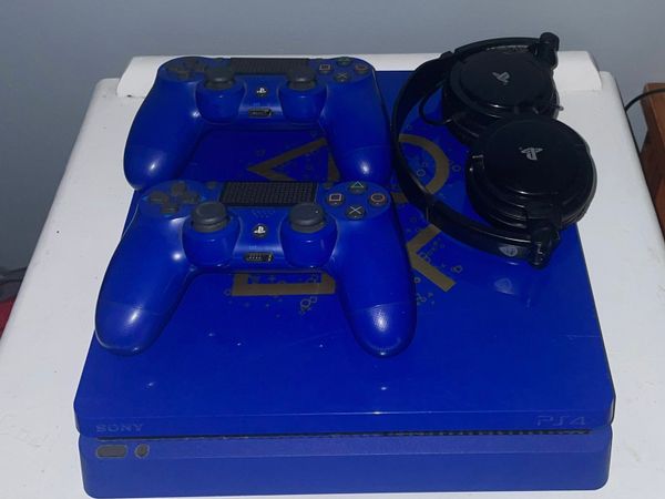 PlayStation 4 with Two Controllers and Headset