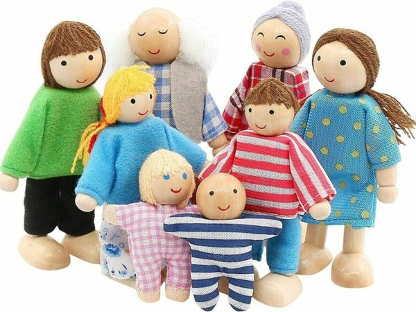 Wooden Family Sets of 8 People