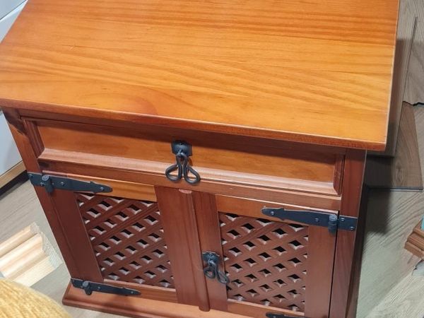 Wooden bedside locker