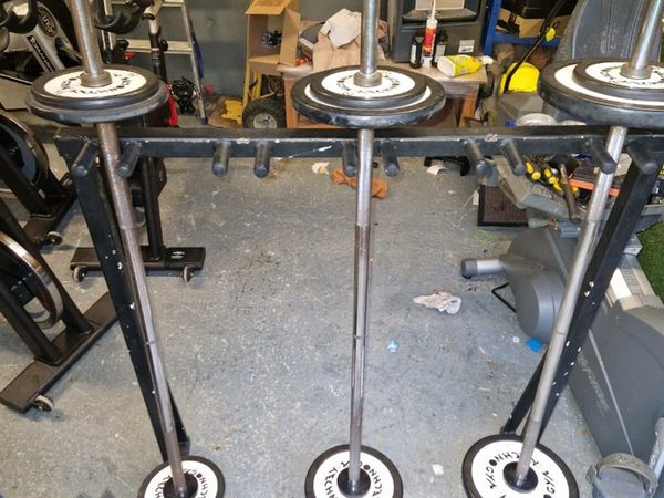 Technogym Fixed Barbells & Stand