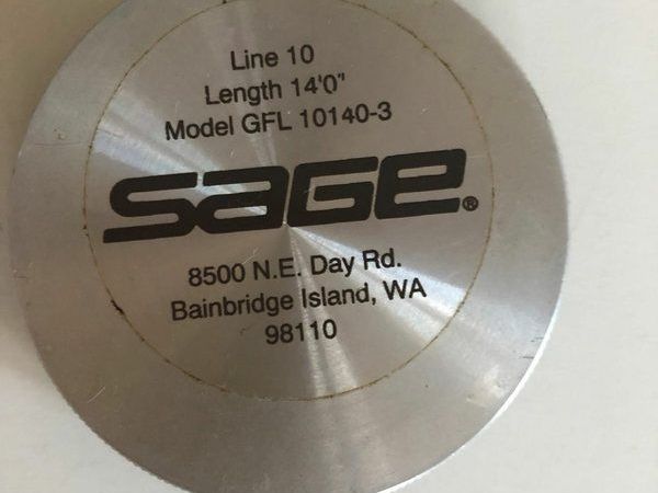 SAGE Fly Rod 10140-3 Graphite #10 LINE 14'0 8 3/4 OZ Used Fishing w/ Case Bag