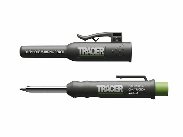 TRACER Deep Hole Construction Pencil with TRACER Site Holster