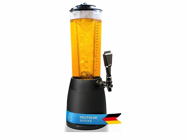 Beer-Tower XXL Drinks & Beverage Dispenser with Tap 4.0 litres with Ice Cooler