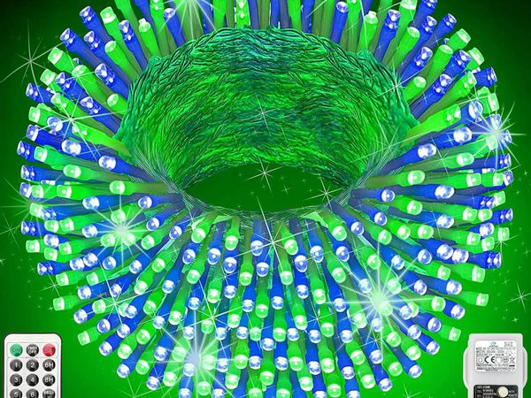 Hezbjiti String Lights, 120m 1000 LED Super Long Fairy Lights 8 Modes