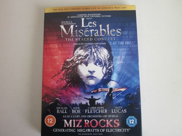 Les Miserables The Staged Concert DVD 2019   New