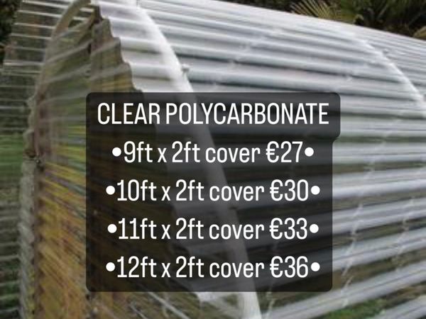 CLEAR POLYCARBONATE SHEETING €3ft