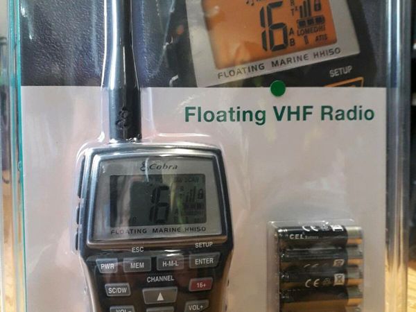 New unused Cobra HH150 Floating VHF radio