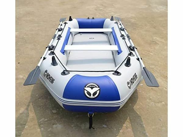 Inflatable Boat 2-5 Person Fishing Boat Hard Floor - On Sale - Free Delivery