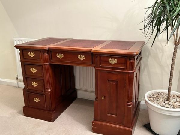 Antique Twin Pedestal Desk