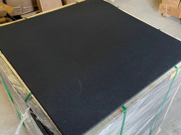 Economy 15mm 1m² Black Rubber Gym Flooring Tiles - Floor Matt