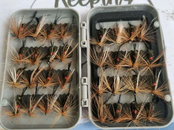 Box of 32 flies new trout fishing