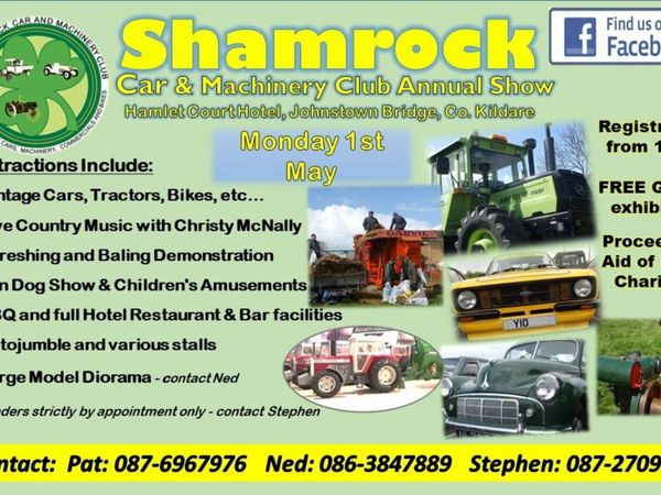 Shamrock Car & Machinery Club - Vintage Show - 1st May