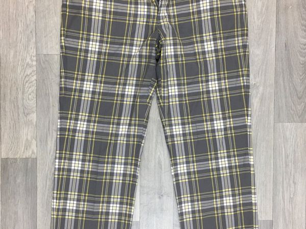 Galvin Green Golf Check Trousers Pants Mens 36x30