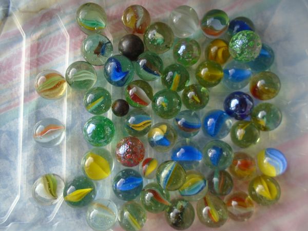Glass marbles,vintage marbles,