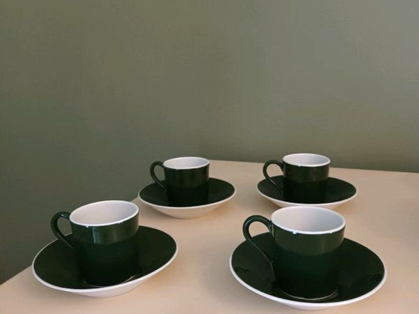 4 Royal Worcester Espresso Cups And Saucers