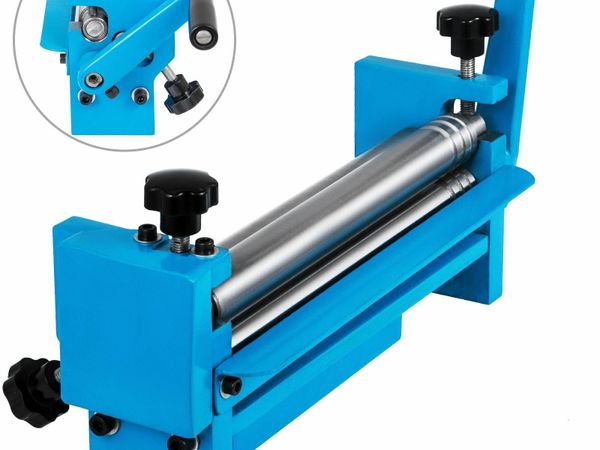 SJ 300 Slip Roll Machine Metal Sheet Mild Steel Crank Handle & 2 Thickness Adjustment