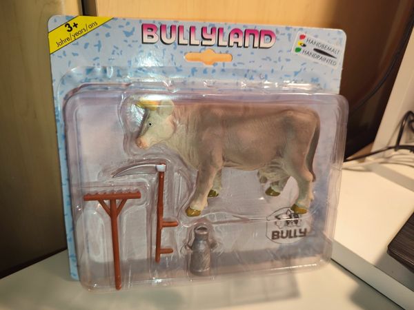 BULLYLAND MADE IN GERMANY BERTA COW STILL ON ORIGINAL PACKAGING 01/99