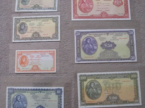 Complete Set of Lavery Banknotes