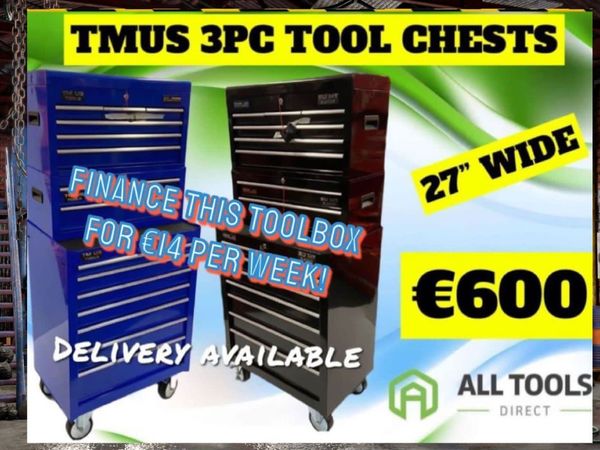 Professional 3pc tool chest choice of colours