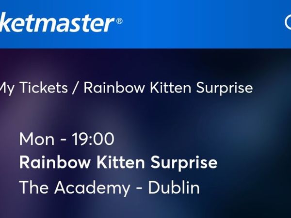 x2 Rainbow Kitten Suprise tickets