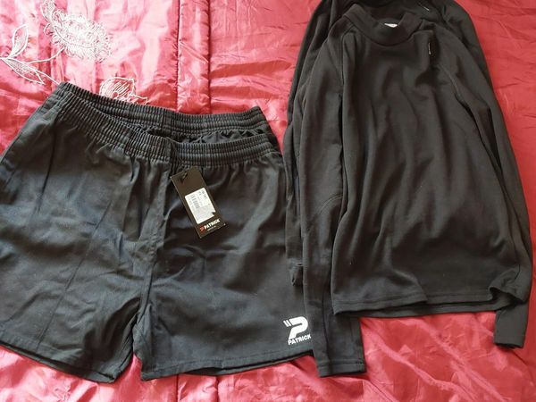 NEW with tags Rugby shorts and thermal tops
