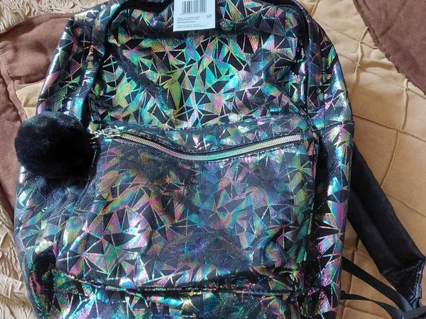 NEW WITH TAGS holographic backpack