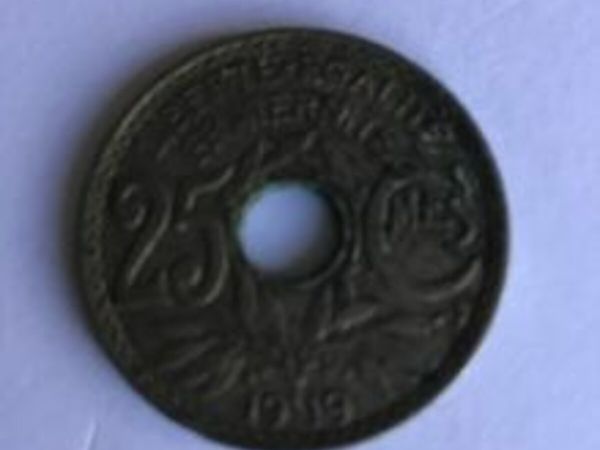 1919 France coin 25 Centimes