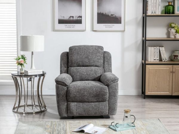 Brand new arm chair Sorrento grey fabric recliner