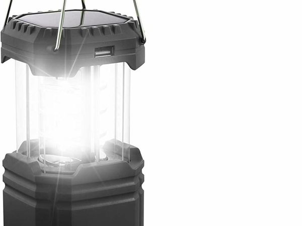 Camping Lantern, Rechargeable Camping Lights with Solar