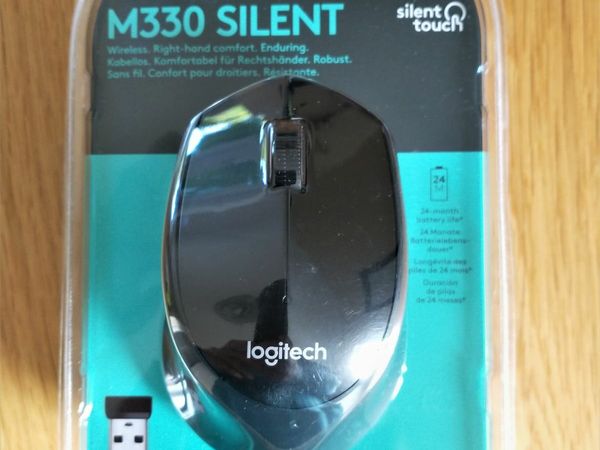 Logitech M330 Silent Wireless Mouse. Black
