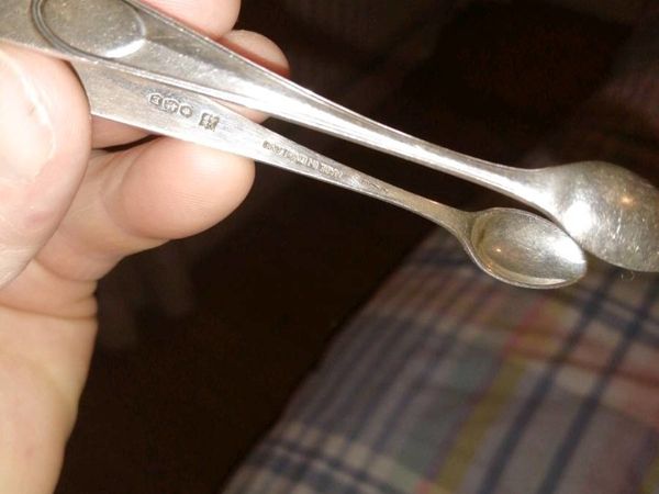Silver suger tongs