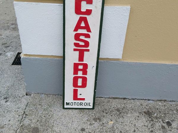Extra large  castrol  heavy  sign
