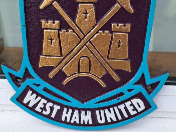 Westham United  cast iron sign