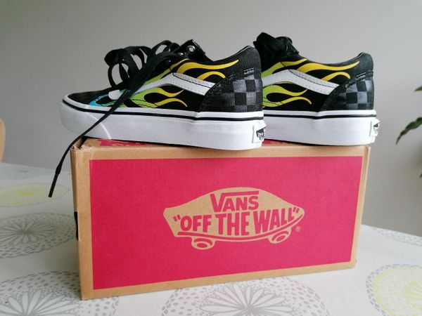 Vans glow flame shoes for sale