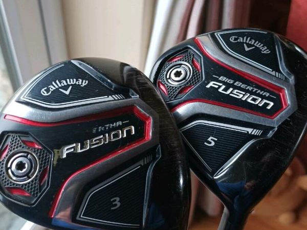 Callaway fusion 3 and 5 woods