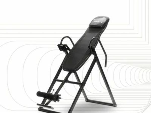SPORTPLUS INVERSION BENCH, FOLDING GRAVITY TRAINER, INVERSION TABLE WITH 6 INVERSION ANGLES, EXTENDER BENCH TO RELIEVE THE SPINE, USER WEIGHT UP TO 135 KG, BACK STRETCHER, SAFETY TESTED