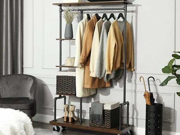 New 5-Tier Clothes Rack Hat & Coat Stand -FREE P&P